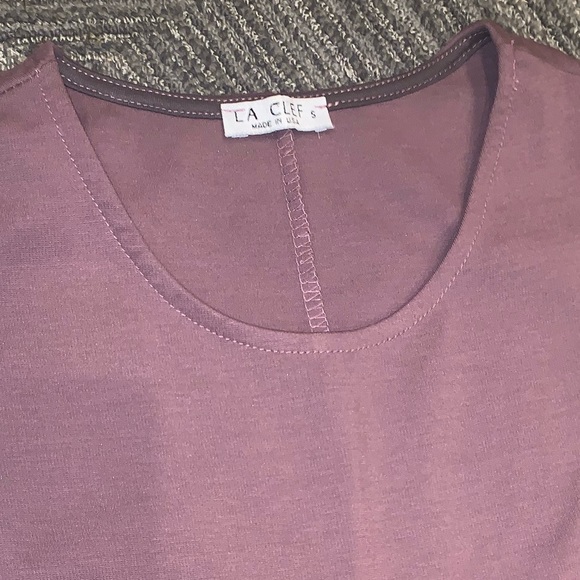 LaClef Maternity Dress Lavender Mauve - Picture 7 of 8